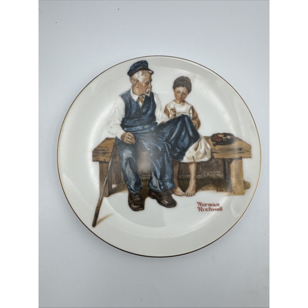 Norman Rockwell Set of 4 1982 Plates "Four‎ Beloved Classics" Series